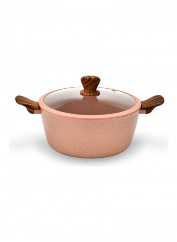 9-Piece Induction Bottom Cookware Set Radiant Pink 20x8.5cm