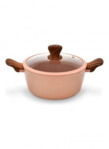 9-Piece Induction Bottom Cookware Set Radiant Pink 20x8.5cm