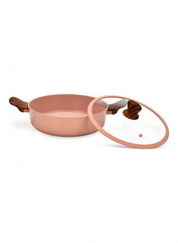 9-Piece Induction Bottom Cookware Set Radiant Pink 20x8.5cm