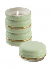 Baby Macaron Scented Candle Spring Green/Gold 9x5.5cm