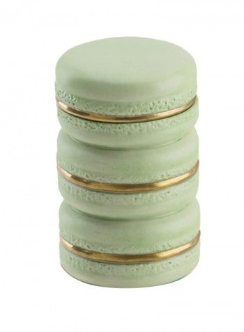Baby Macaron Scented Candle Spring Green/Gold 9x5.5cm