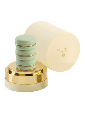Baby Macaron Scented Candle Spring Green/Gold 9x5.5cm