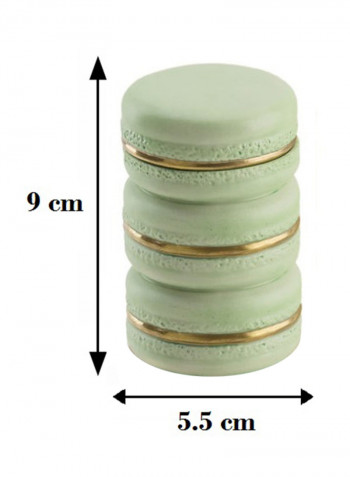 Baby Macaron Scented Candle Spring Green/Gold 9x5.5cm