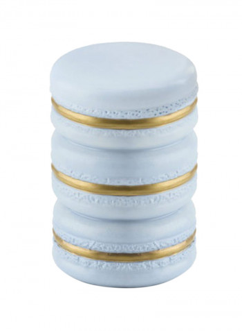 Baby Macaron Scented Candle Turquoise/Gold 9x5.5cm