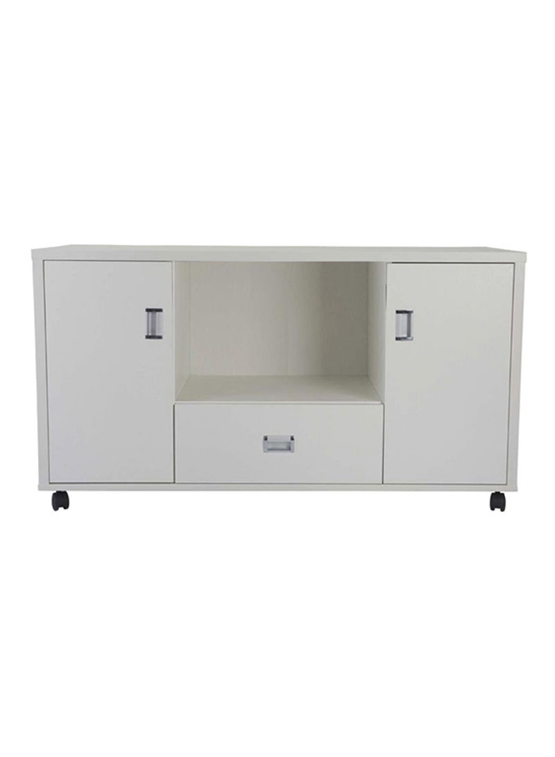 Carre Side Extension Cabinet White 60x120x40centimeter