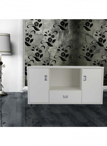 Carre Side Extension Cabinet White 60x120x40centimeter