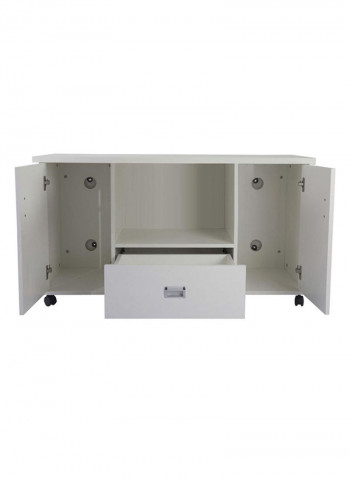 Carre Side Extension Cabinet White 60x120x40centimeter