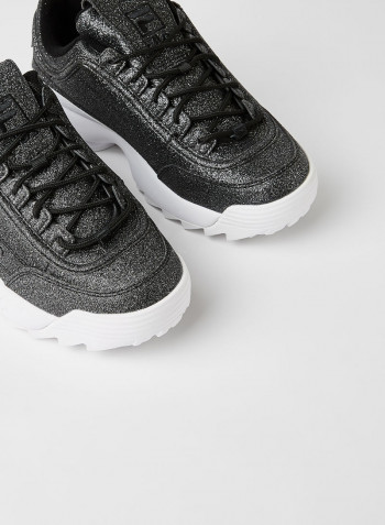Disruptor II Glimmer Sneakers Black / Black / White