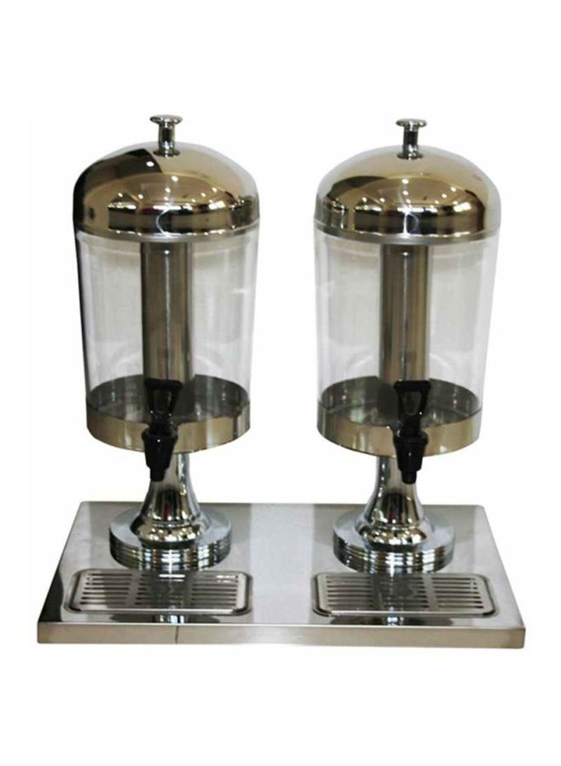 AT90512-2 2-Piece Juice Dispenser Set AT90512-2 Silver