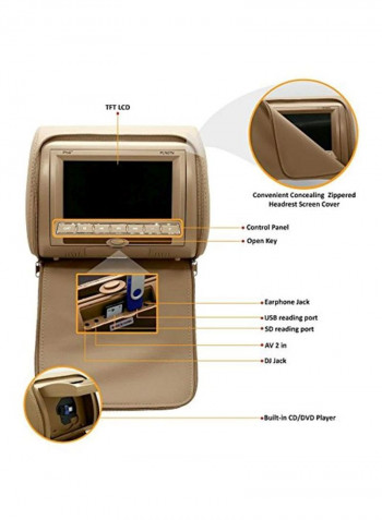 Quality Car Headrest DVD Player