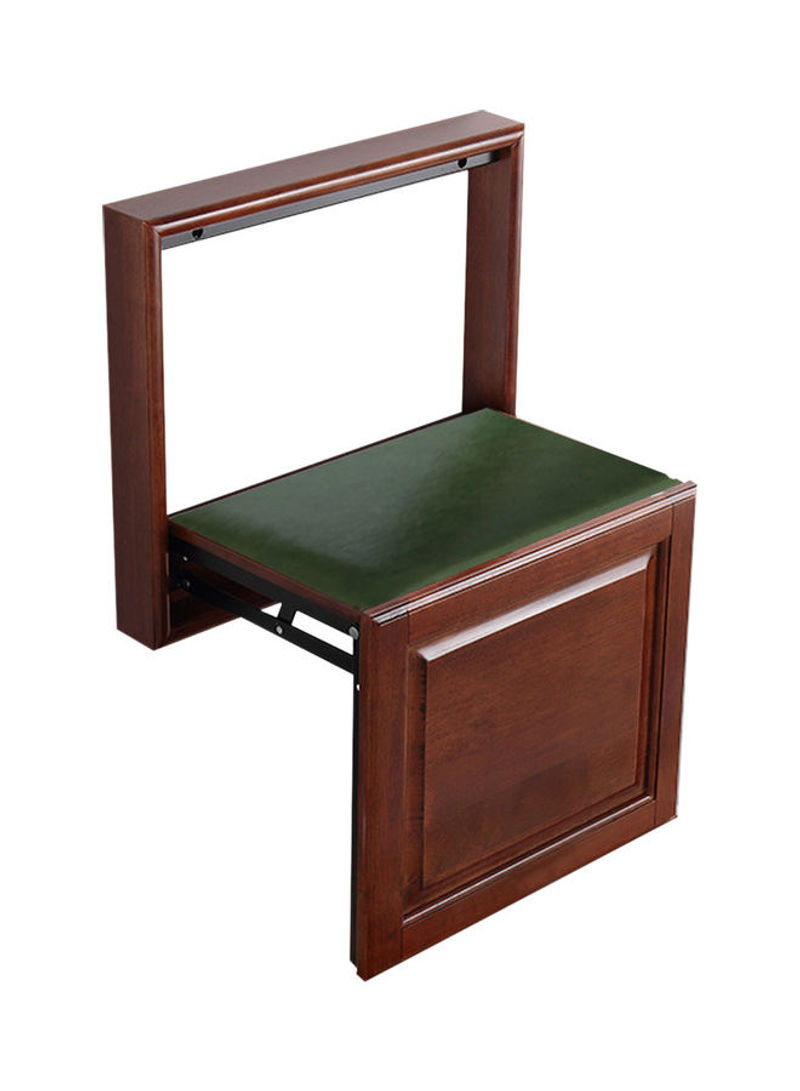 Foldable Wall-Mounted Chair Brown
