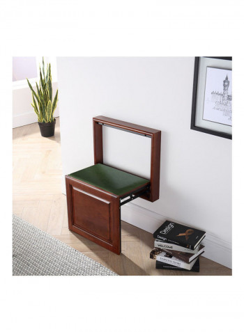Foldable Wall-Mounted Chair Brown