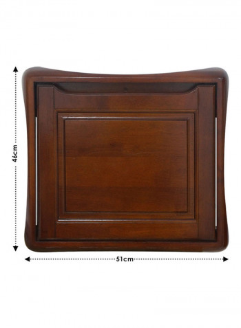 Foldable Wall-Mounted Chair Brown