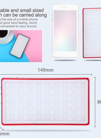 LituFoto Mini Pocket RGB LED Video Light Panel Red