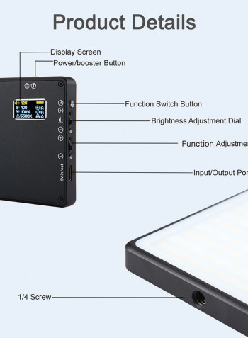 LituFoto Mini Pocket RGB LED Video Light Panel Red