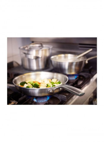 4-Piece Stainless Steel Cookware Set Silver