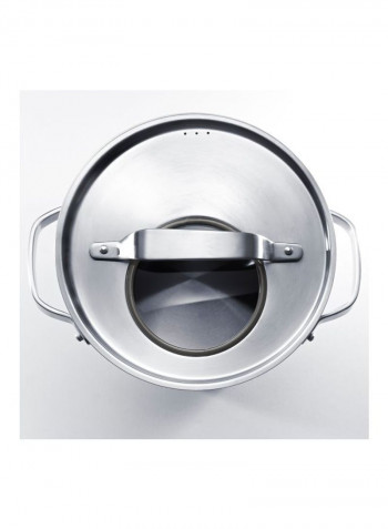 4-Piece Stainless Steel Cookware Set Silver