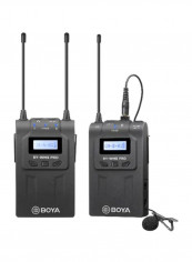 2-Piece UHF Dual-Channel Wireless Microphone System BY-WM8 Black