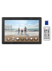 Ultra-Thin IPS LCD Digital Photo Frame With Remote Control Black