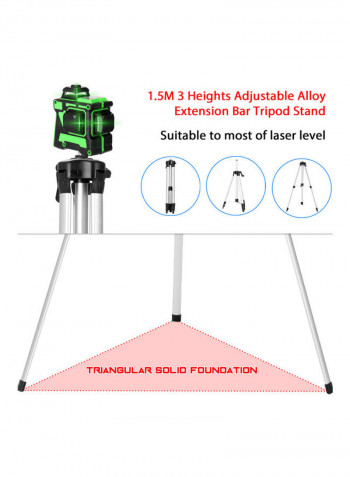 Multi Functional 12 Line 3D Laser Level Set Multicolour