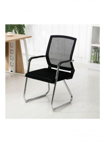 Comfortable Simple Chair with Lumbar Support Black