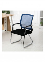 Comfortable Simple Chair with Lumbar Support Blue/Black