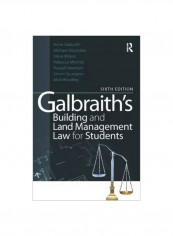 Galbraith's Building And Land Management Law For Students Paperback