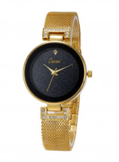 Women's Chic Round Dial Stainless Steel Analog Watch NSSB037008972