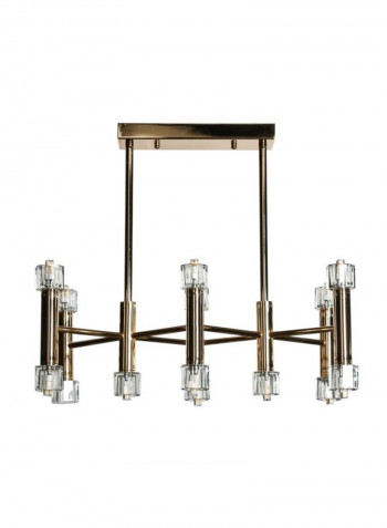 Soho Ceiling Lamp Gold/Clear 55x30x65cm