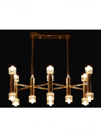 Soho Ceiling Lamp Gold/Clear 55x30x65cm