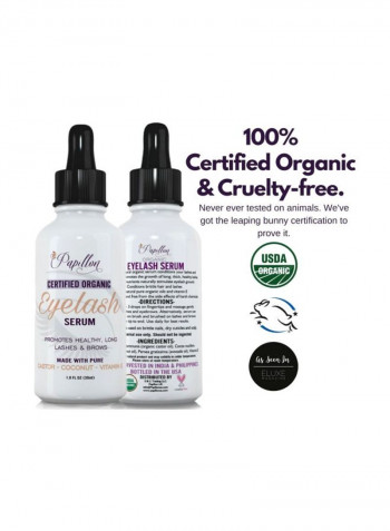 Organic Eyelash Growth Serum Clear