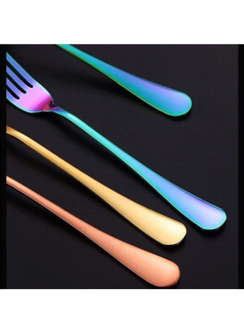 36-Piece Stainless Steel Cutlery Set With Storage Case Multicolour