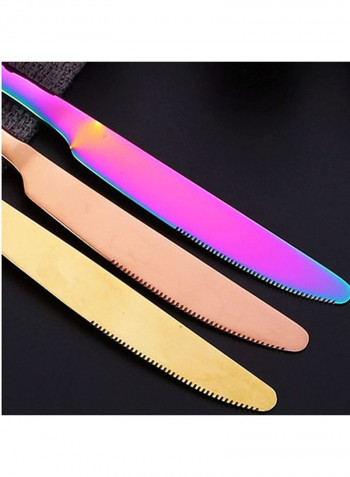 36-Piece Stainless Steel Cutlery Set With Storage Case Multicolour