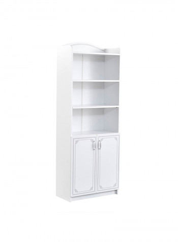 Flora Bookcase White 35x187x70cm