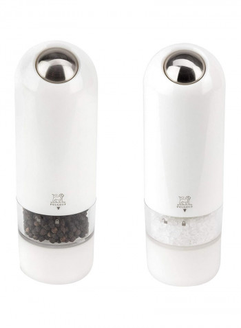 Alaska Gift Set Pepper Mill And Salt Mill White/Silver 17.8x6.4x26.7centimeter