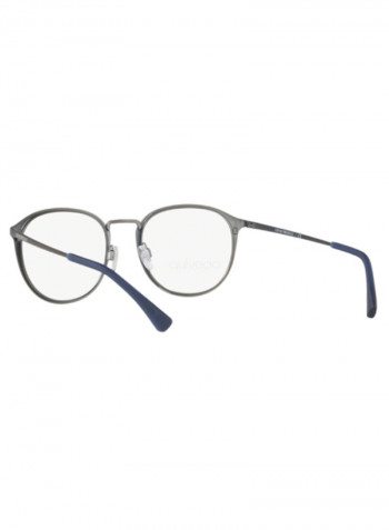 Men's Oval Eyeglass Frame - Lens Size: 52 mm