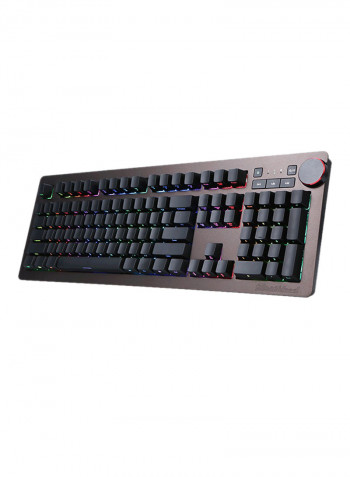 Multimedia Mechanical Gaming Keyboard With RGB Backlit 18.03 x 6.18 x 1.57inch Black