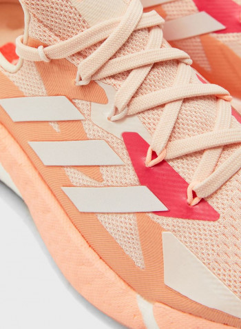 Lace-Up Running Shoes Peach