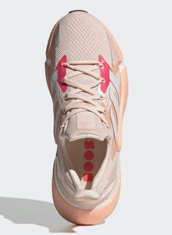Lace-Up Running Shoes Peach