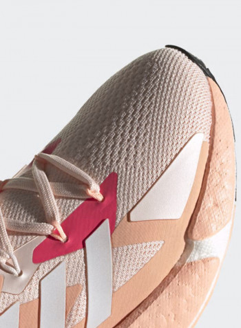Lace-Up Running Shoes Peach