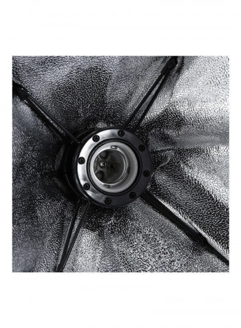 7-Piece Photography Studio Cube Umbrella Lighting Kit Black/White
