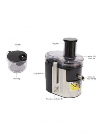 Wide Tube Juice Extractor 500W 500 W MJ-DJ01 Silver/Black
