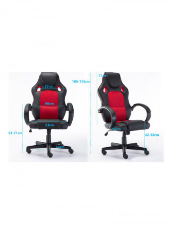 Blitzed Gaming Chair Red/Black 55x115x66cm