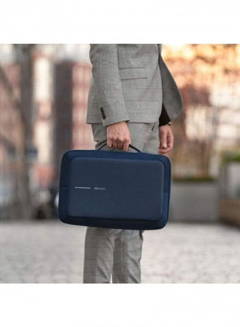 Bobby Bizz Anti-Theft Backpack For 15.6-Inch Laptop 27x36x2.5cm Blue