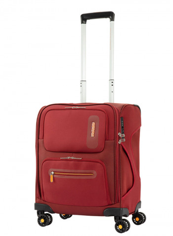 4 Wheels Maxwell Soft Side Large Lugage Trolley Bag 81cm Red