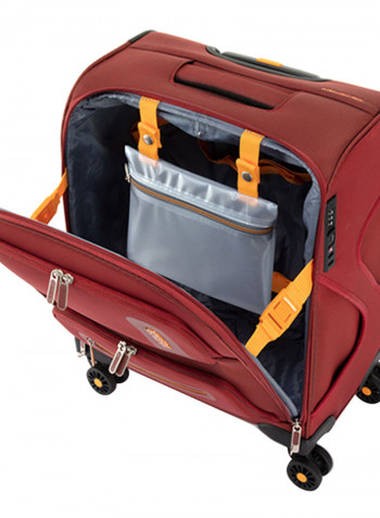 4 Wheels Maxwell Soft Side Large Lugage Trolley Bag 81cm Red