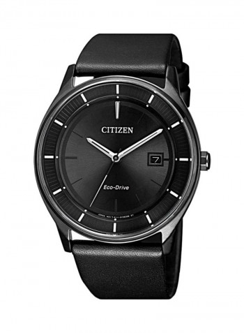 Men's Leather Analog Watch BM7405-19E
