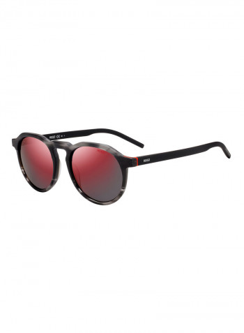 Men's Oval Frame Sunglasses - Lens Size: 52 mm
