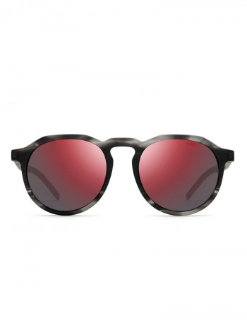 Men's Oval Frame Sunglasses - Lens Size: 52 mm