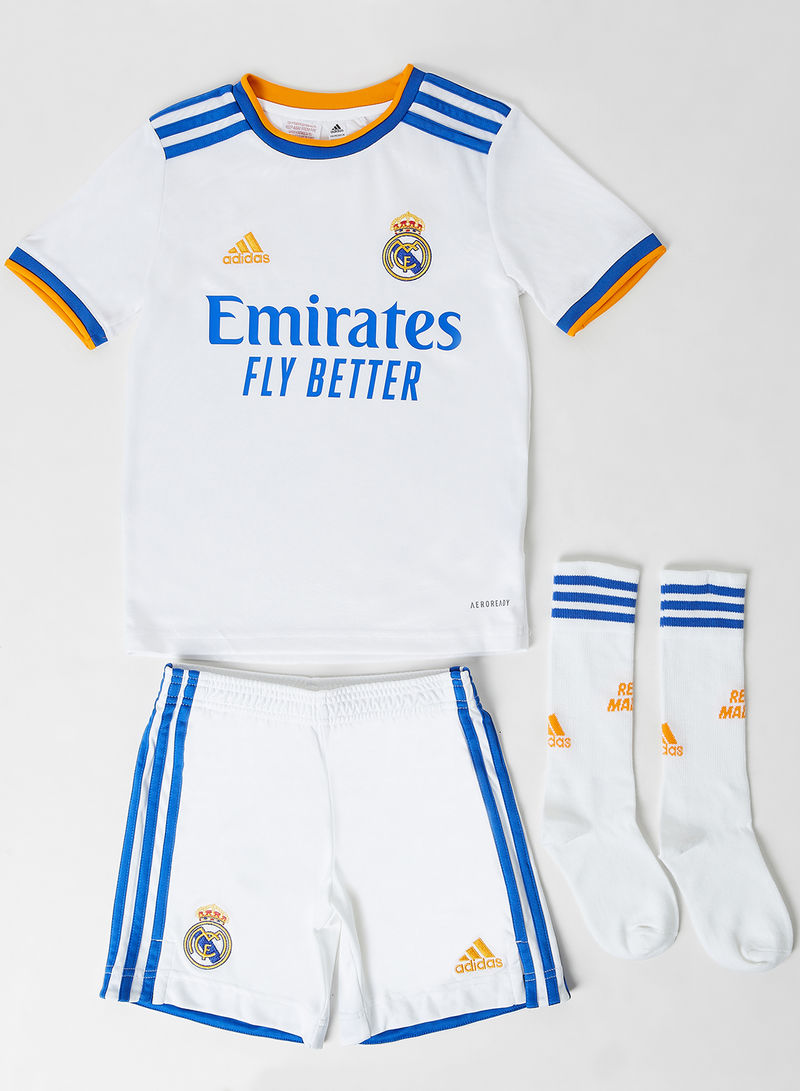 Teen Real Madrid 21/22 Home Football Kit White